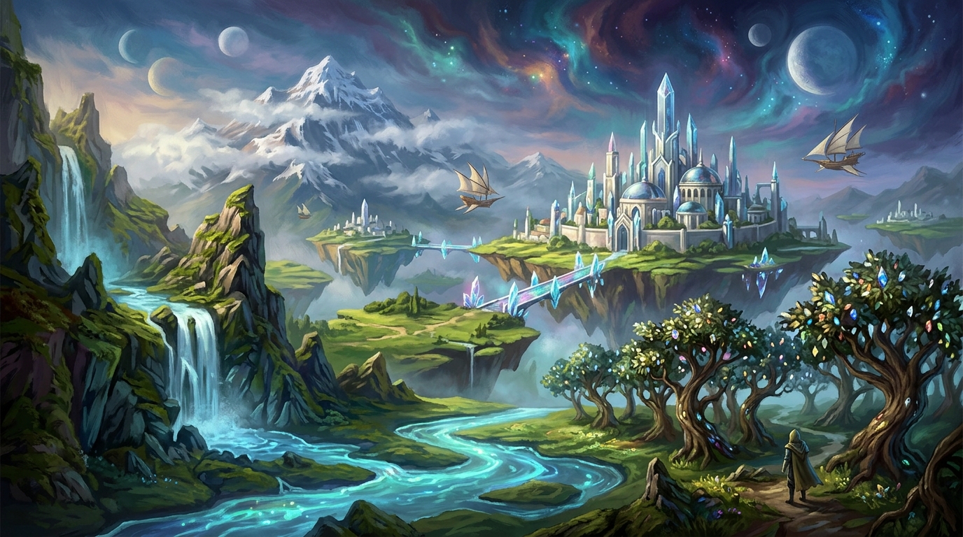 Creating Fantasy Landscapes And Background — Abstract Mobile HD Wallpaper wallpaper — 1376×768
