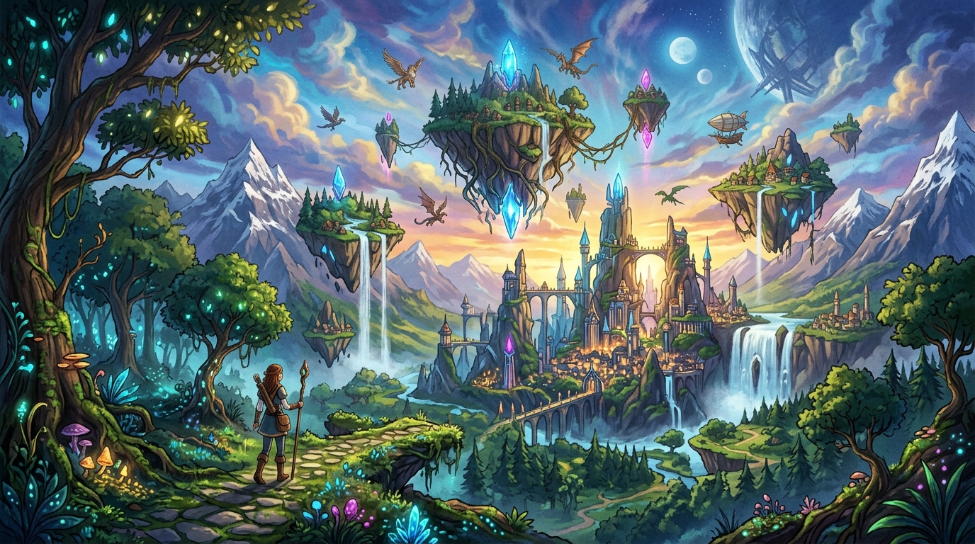 Stunning Creating Fantasy Landscapes And Wallpaper (Abstract) — Mobile HD Free Background wallpaper — 1376×768