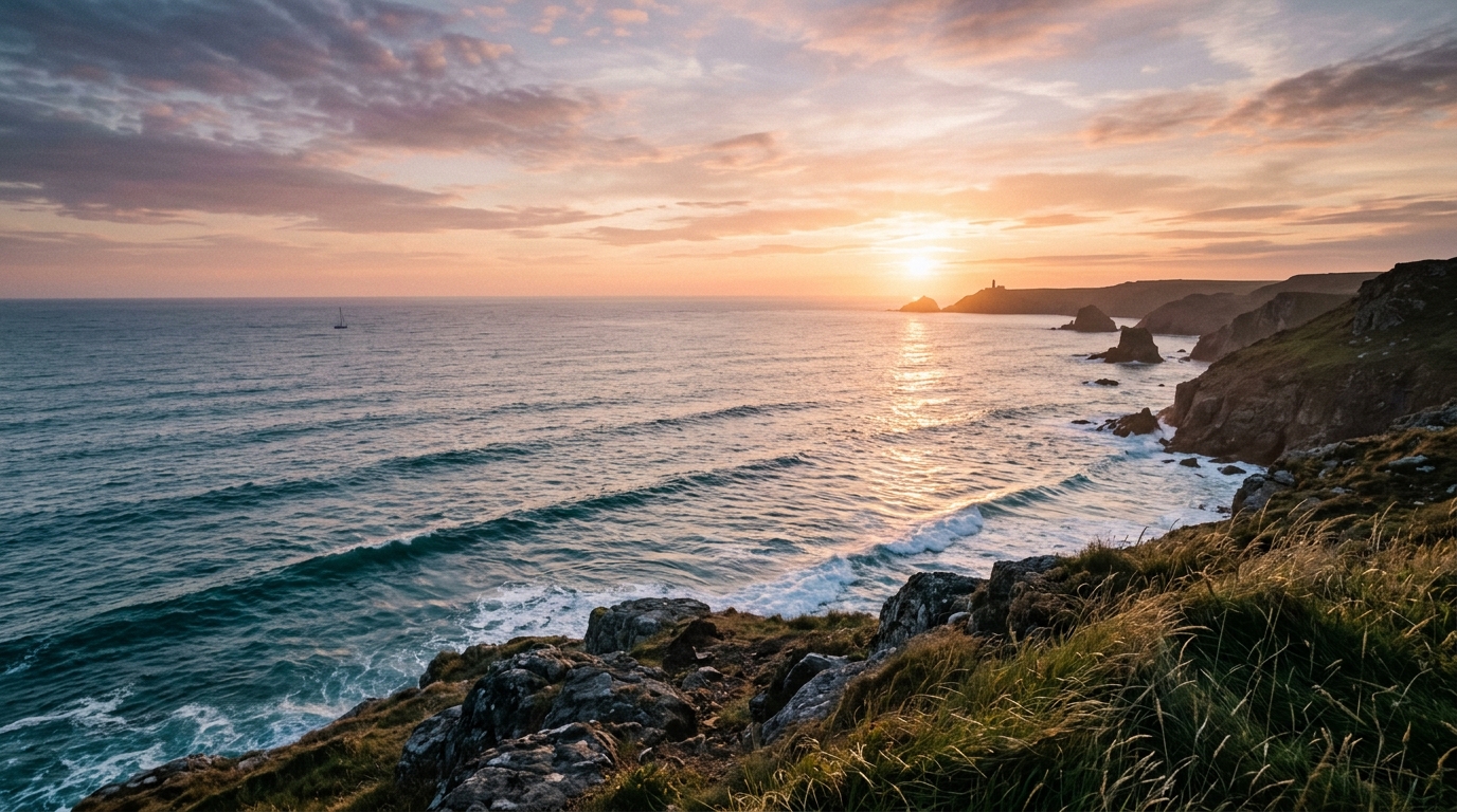 Ocean Waves And Coastal Scenery Background — Nature Mobile HD Wallpaper wallpaper — 1376×768