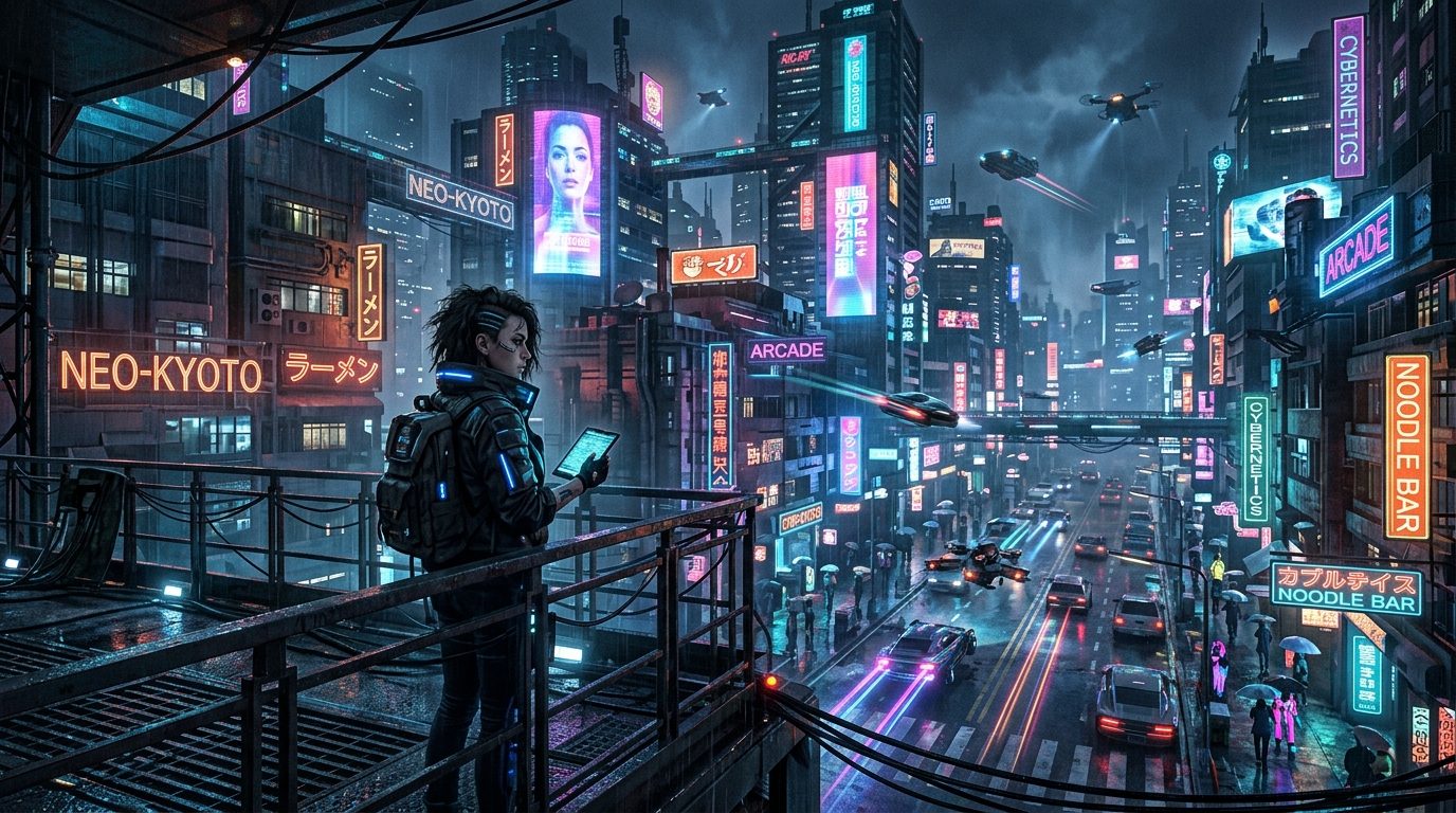 Hd Wallpaper Cyberpunk Background — Cyberpunk Mobile HD Wallpaper wallpaper — 1376×768