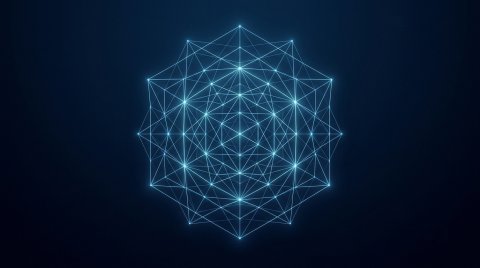 Download Glowing Wireframe Geometry Wallpaper | Minimalist · Mobile HD Ultra HD wallpaper