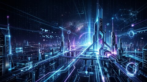 Download Futuristic Digital Technology Wallpaper | Technology · 4K Ultra HD Ultra HD wallpaper