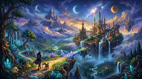 Mobile HD Fantasy Landscapes And Illustrat Abstract Wallpaper — Desktop & Phone Background wallpaper