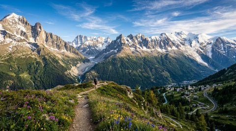 Stunning Mountain Peaks And Alpine Vistas Wallpaper (Nature) — 4K Ultra HD Free Background wallpaper