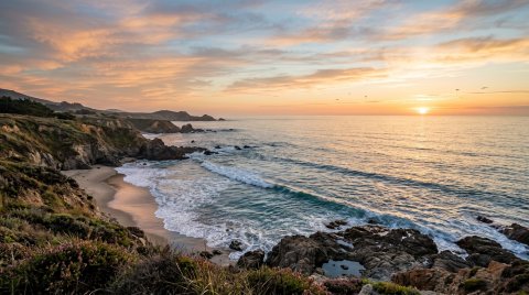 Mobile HD Ocean Waves And Coastal Scenery Nature Wallpaper — Desktop & Phone Background wallpaper