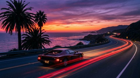 Free Mobile HD Mobile Hd Download Classic Sports Car Driving Coast Wallpaper | Dark · Mobile Hd Ultra Hd Dark Wallpaper — Desktop & Phone Background Wallpaper for Desktop, Mobile & Tablet wallpaper