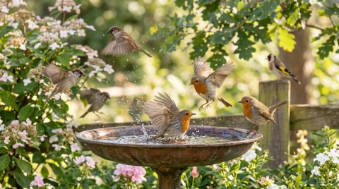 Animals Playful Birds Background — Animals 4K Ultra HD Wallpaper wallpaper