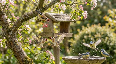Animals Playful Birds Background — Animals 4K Ultra HD Wallpaper wallpaper