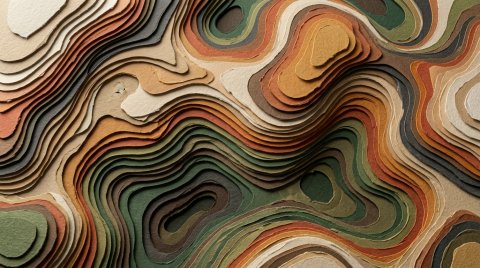 Download Layered Paper Cutouts Topographi Wallpaper | Abstract · Mobile HD Ultra HD wallpaper