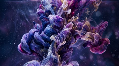 Ink Billowing In Water Abstract Wallpaper — Free Mobile HD Download wallpaper