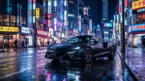 Supercar Parked On City Street Background — Cars Mobile HD Wallpaper wallpaper
