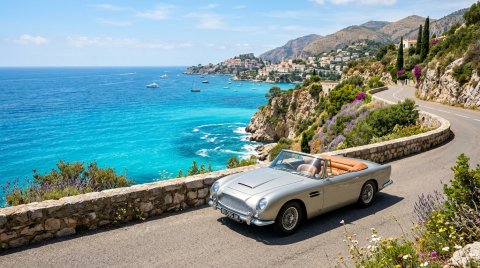 Download Vintage Convertible Parked By Road Wallpaper | Cars · Mobile HD Ultra HD wallpaper