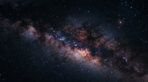 Mobile HD Cosmic Nebula In Deep Space Dark Wallpaper — Desktop & Phone Background wallpaper
